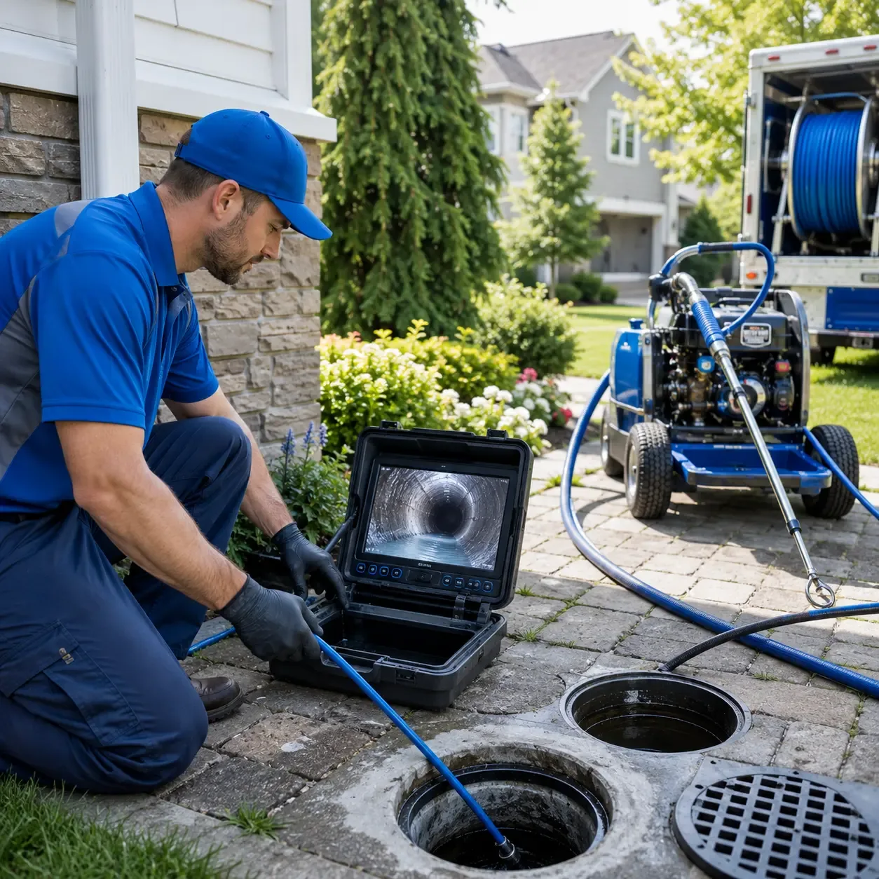 Outdoor drain cleaning professionals serving North Stratford, NH