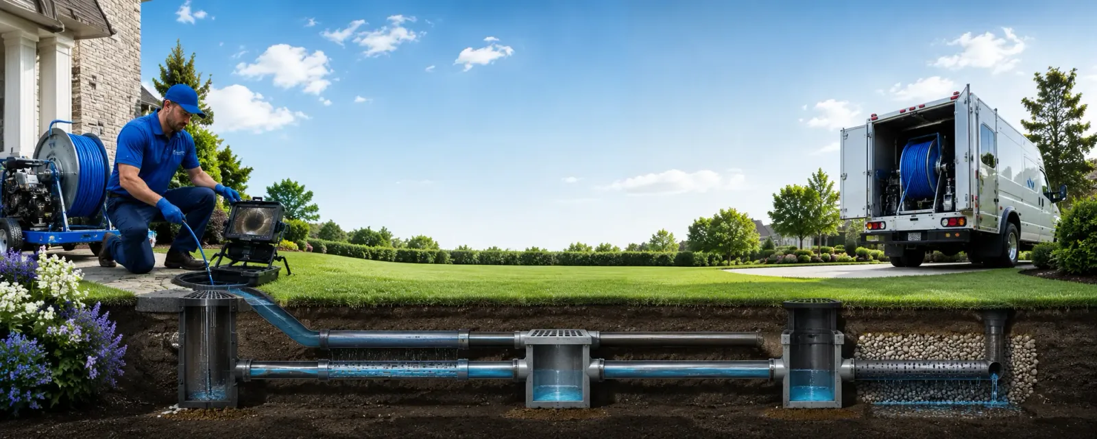 Outdoor drain cleaning information for North Stratford, NH